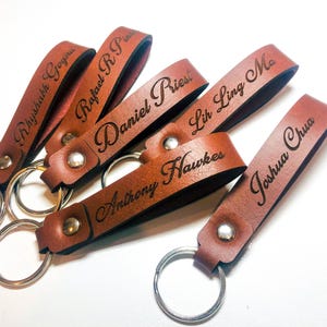 Customised Leather Keychain
