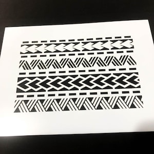 Laser Cut Stencil, Pacific Island, Fiji Kesakesa #16