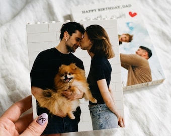 Custom Photo Puzzles Blocks Puzzles Birthday Gifts - Personalized Anniversary Gifts for him - Engagement Couple Gift