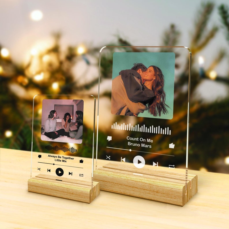 Custom spotify plaque