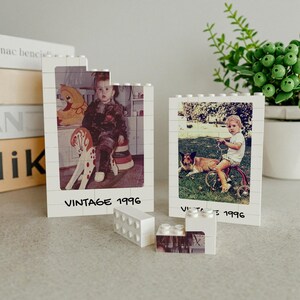 30th Birthday Custom Puzzle Vintage 1996 Design, Photo Block Puzzles Retro Photograph Ready-to-Assemble Gifts image 5
