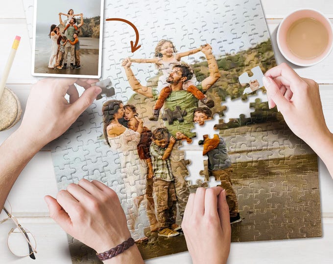 Custom Puzzle From Photo - Personalized Jigsaw Puzzles With Picture - Photo Puzzle Birthday Gift - 300, 500, 1000 Piece Puzzle