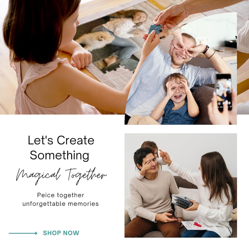 Custom Puzzle From Photo - Personalized Jigsaw Puzzles With Picture - Photo Puzzle Fathers Day Gift - 300, 500, 1000 Piece Puzzle image 10