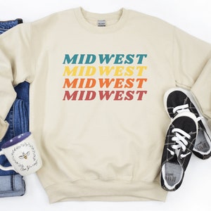Midwest Retro Sweatshirt, Midwest Crewneck, Midwest is Best, Midwest Clothing, Unisex Graphic Sweatshirt, Gifts for Midwest