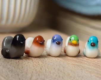 Cute Handmade Polymer Clay Bird Charms – The Birbs Collection, Fun Gift for Bird Lovers