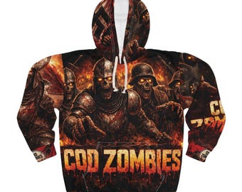 COD Zombies hoodie | All-over-print zombie soldiers gaming design