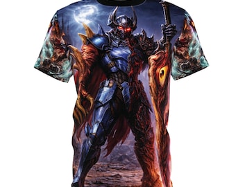 Camiseta con espada de pesadilla / Camisa con estampado integral