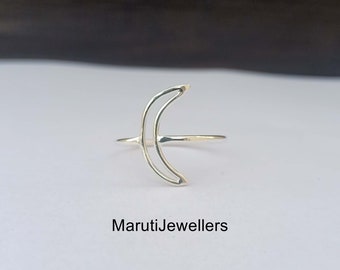 Moon Design Ring, 925 Sterling silver, Unique Gift, Moon Phases Ring, Boho Ring, Anxiety Ring, Handmade Ring, Happy Ring, Men For Women Ring