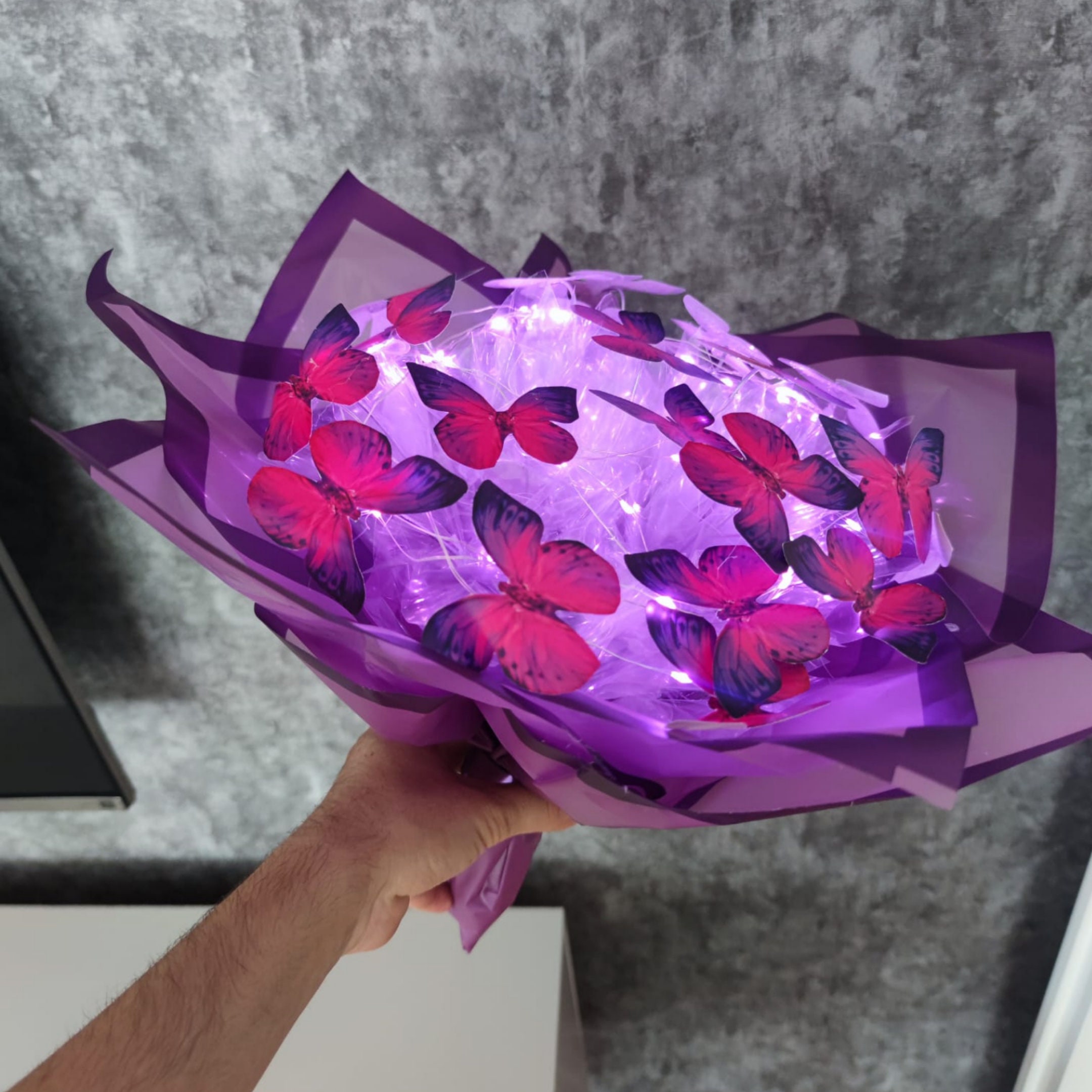 Diy Butterfly Bouquets Handmade Butterfly Flower Material Package