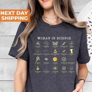 Retro Frauen in der Wissenschaft Shirt, Geschenk für Wissenschaft, Lehrer Vintage Wissenschaft Shirt, coole Wissenschaft Shirt, adrette ästhetische Shirt, Geschenk für Wissenschaftler
