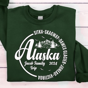 Custom Alaska Sweatshirt Shirt Hoodie, Custom Alaska Cruise Shirt, Personalized Family Name - Gift For Alaska Family Cruise