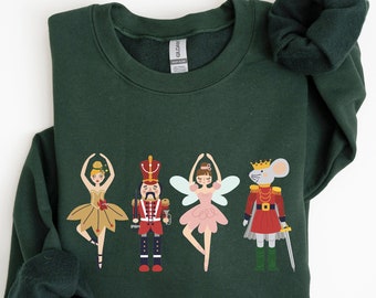 Nutcracker Sweatshirt, Christmas Sweatshirt, Sugar Plum Fairy Shirt, Christmas Sweater, Christmas Shirt, Xmas Shirt, Christmas Gift