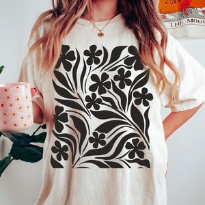 Wildflower Shirt: Minimalist Botanical Floral Tee