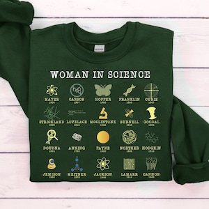 Retro Women in Science Sweatshirt, Lab Science Chemistry Gift, Chemistry Teacher, Lab Life Sweatshirts, Women in STEM Hoodie