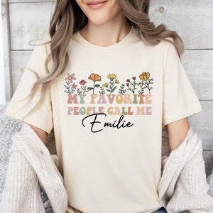 My Favorite People Call Me Grandma Shirt, Custom Grandma Tshirt, Personalized Grandma Shirt, Grandma Announcement, Gifts For Grandma Gift