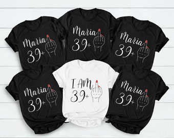 39 Plus Middle Finger 40th Birthday Shirt