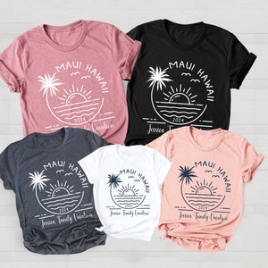 Beach Vacation Shirts for Family Friends Custom Trip Shirt, T Shirt Matching Men Kids Women Boys Girls, Personalized 2023 Spring Break