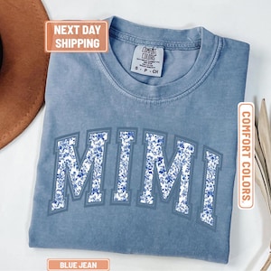Comfort Colors® Mimi Shirt, Toile Floral Mimi Shirt, Mimi Tee, Cute Mimi Shirt, Gift for Mimi, Grandma Gift, Grandmother Shirt, Grandma Mimi