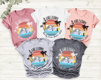 Custom Family Cruise Shirts, Family Matching Vacation T-Shirts, Personalized Group Cruise Shirts, Summer Cruise Tees, Cruise Squad