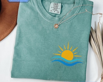 Camisa de verano, camisas de playa, camisas bonitas, camiseta de mujer, camiseta de vacaciones, ropa de verano bonita, camisas de vacaciones, regalos para chicas, camisa de colores cómodos