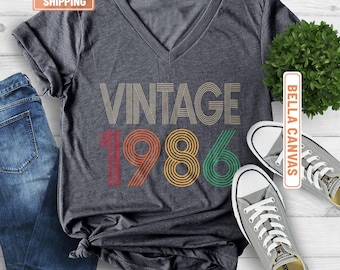 40th Birthday Shirt, Vintage 1986 Shirt, 40th Birthday Gift For Women, 40th Birthday Gift For Men, 40th Birthday Woman, 40th Birthday Friend