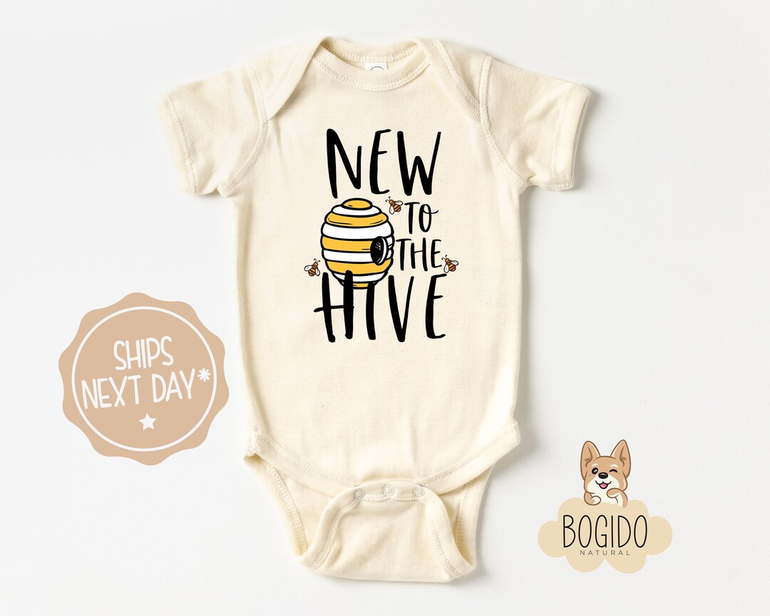 Bee Onesie®, New to the Hive Onesie®, Cute Bumble Bee Onesie®, New Baby