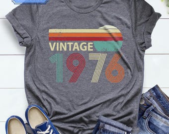 50th Birthday Shirt, Vintage 1976 Shirt, 50th Birthday Gift For Women, 50th Birthday Party, 50th Birthday Men, 1976 Tee, 50th Birthday Gift
