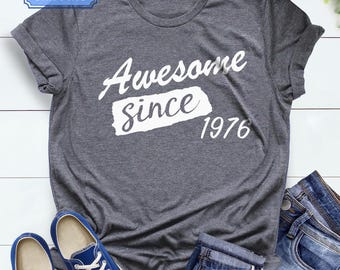 Since 1976 Shirt, 50th Birthday Gift, Unisex Bella Canvas Tee