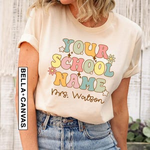 Custom School Name Teacher Shirt, Matching Team Shirts