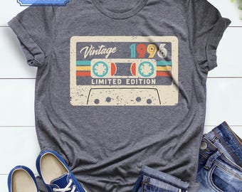 Vintage 1996 Shirt, 30th Birthday Gift For Men, 30th Birthday Best Friend, 1996 Cassette Bday Shirt, Turning 30 Birthday Gift, Born in 1996