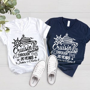 Personalized 20th Anniversary Cruise Shirt, Couples Matching Tee bild 2