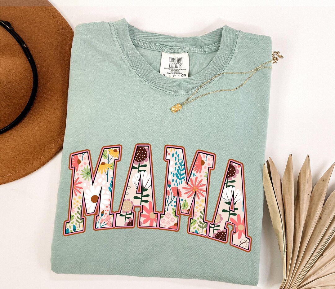 Polka Dot Mama With Bow- T SHIRT - (COMFORT COLOR/BELLA) main image 1