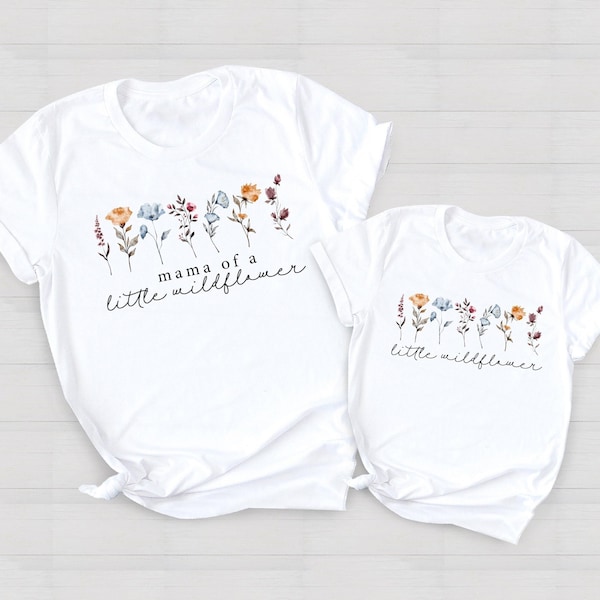 Wildflower Mommy and Me Birthday Shirts