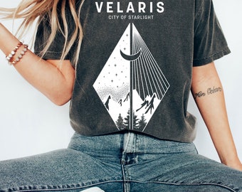 Velaris T shirt, SJM Licensed Bookish Shirt, ACOTAR T shirt, Feyre Shirt, Crescent City T shirt, Rhysand, IIIyria Shirt, Comfort Colors® SJM