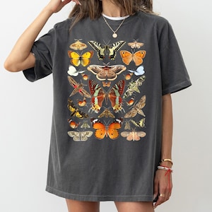 Vintage Butterfly & Moth TShirt, Cottagecore Aesthetic Comfort Colors® Shirt