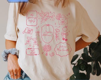 Camiseta de futura señora, camiseta de compromiso personalizada, camiseta de novia personalizada, regalo de compromiso para aniversario, camiseta para esposa, regalo para recién comprometida