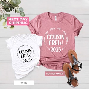 Custom Cousin Crew Shirt, Family Cousin Gifts, Holiday Shirt, Family Trip Shirt, Cousins T shirts, Matching Cousin Shirt, Vacation Shirt