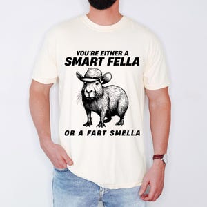 Retro Smart Fella Capybara 90s Shirt, Funny Capybara Vintage T-shirt, Vintage 90s Shirt, Funny Shirt, Vintage Distressed Shirt, Funny Gift