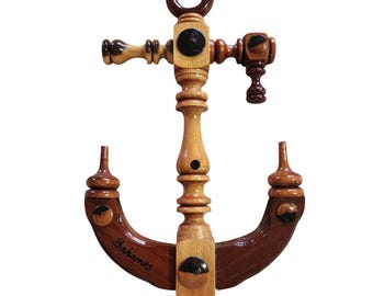 Nautical Wooden Anchor Vintage Decor Bahamas Nautical Decor Collectible 90s