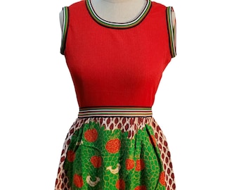 Gene Stanley Colorful Boho Hippie Maxi Dress Vintage Women's Size XS