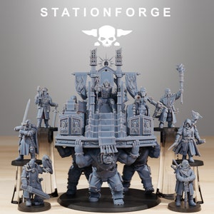 Royals de la garde nationale | Forge de la gare | Science-fiction | Miniatures de proxy de jeu de guerre | Mini RPG de table