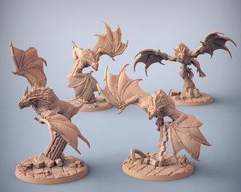 Giant Bats - Artisan Guild | D&D | Pathfinder | Miniatures | DnD | Tabletop RPG Mini | Role-Playing