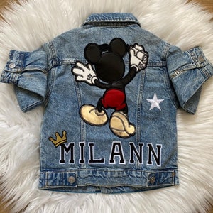 Veste en jean personnalisée enfant image 2