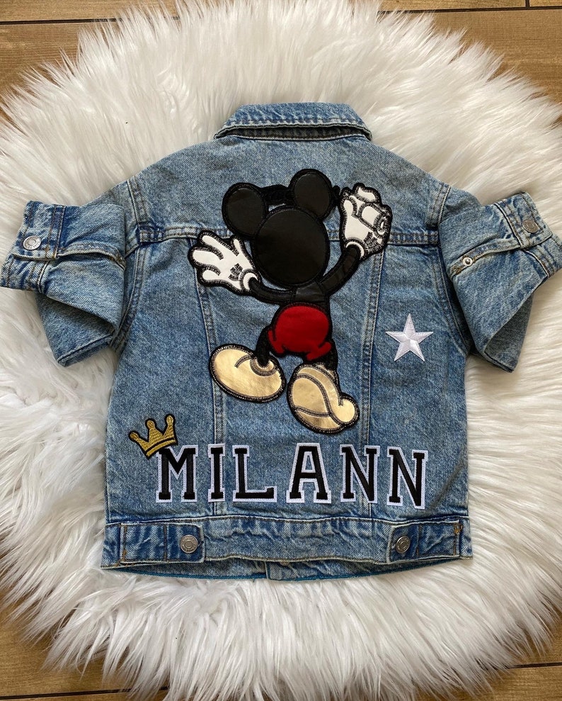 Veste en jean personnalisée enfant image 2