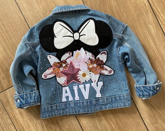 Personalized child denim jacket