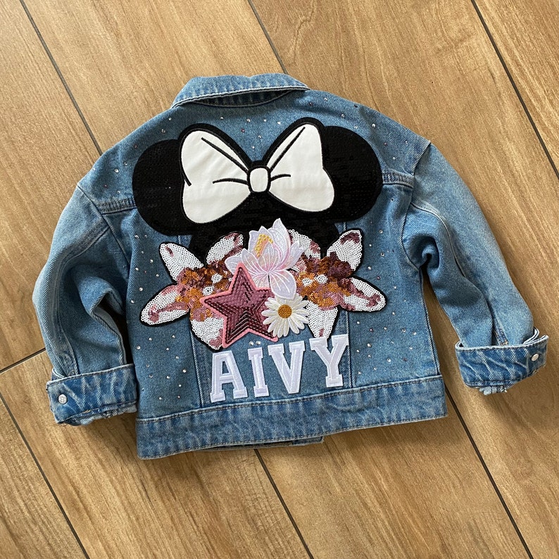 Veste en jean personnalisée enfant image 1