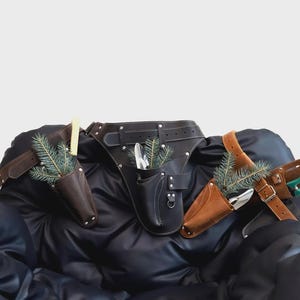 Leather Garden Tool Belt. : Farmer, Florist, Carpenter/ Personalized