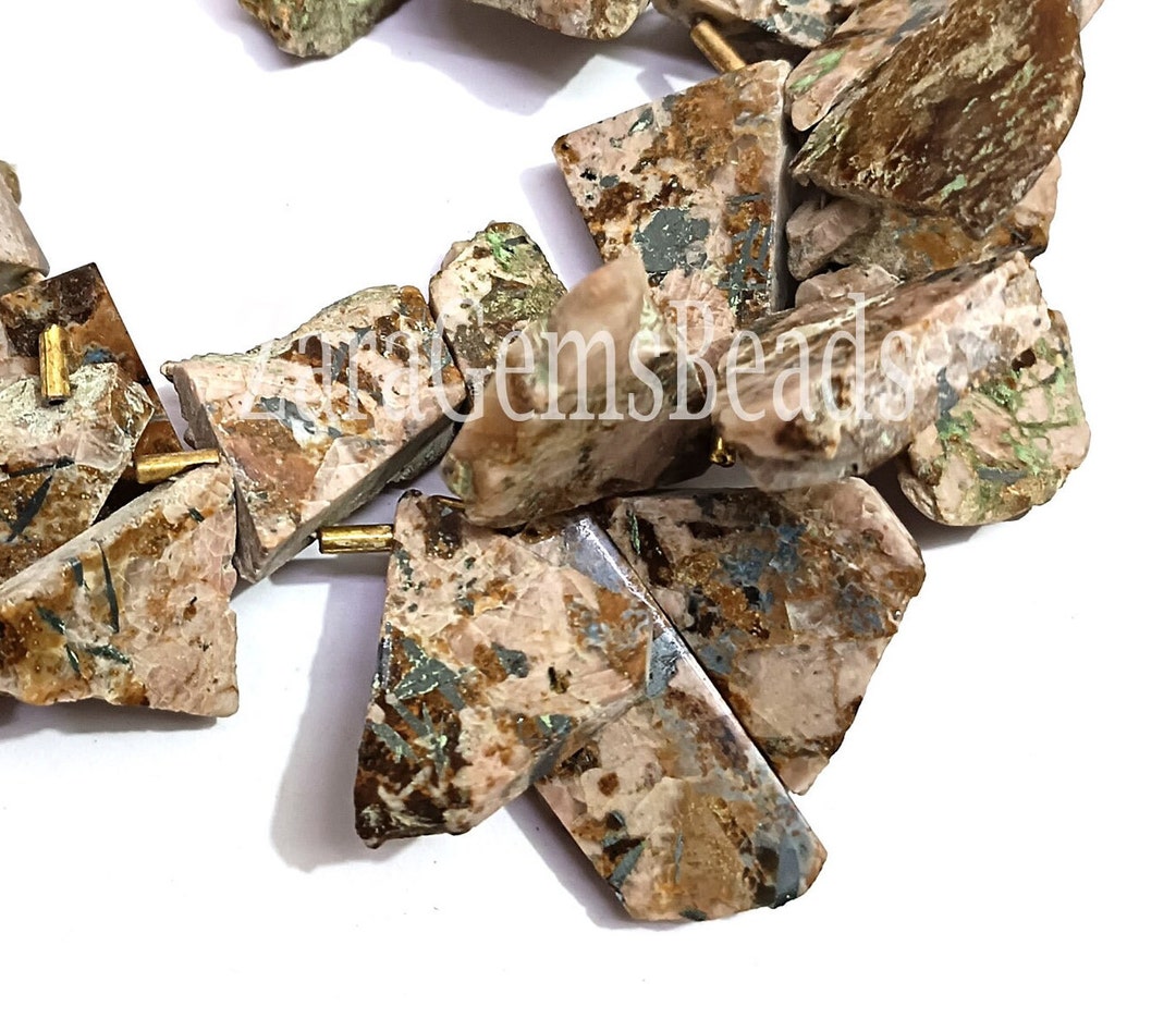 Wild Horse Magnesite Beads: AAA Rough Gemstone Nuggets, 8 Inch Strand ...