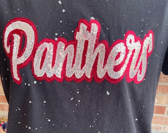Custom school tshirt, custom mascot shirt, sparkle tee, custom dance mom shirt, custom baseball mom shirt