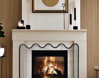 La mampara para chimenea Wave